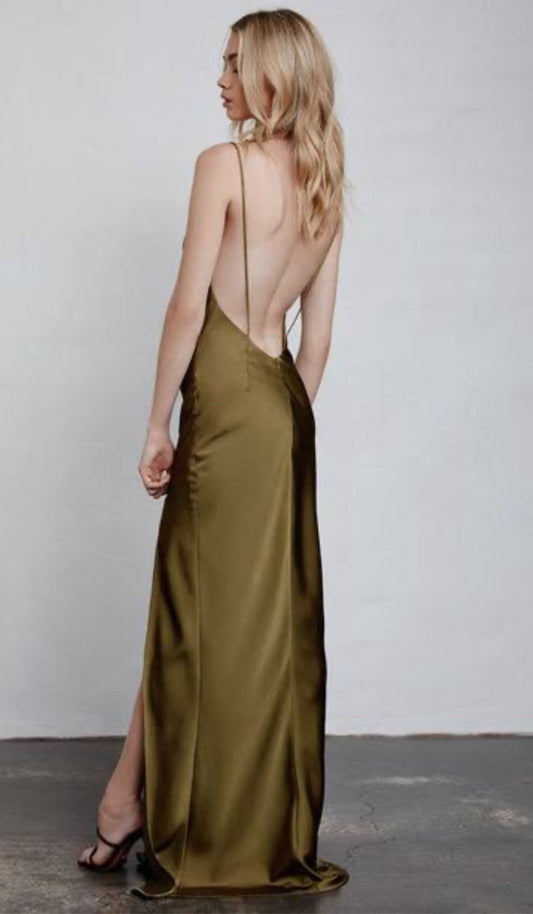 Alika Slip Dress - Olive