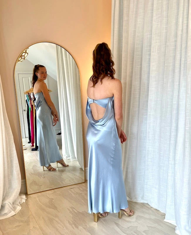 Bec and Bridge Moondance Dress rear view with front reflected in the mirror