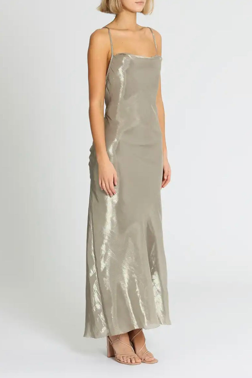 Fleur Maxi Dress - Silver