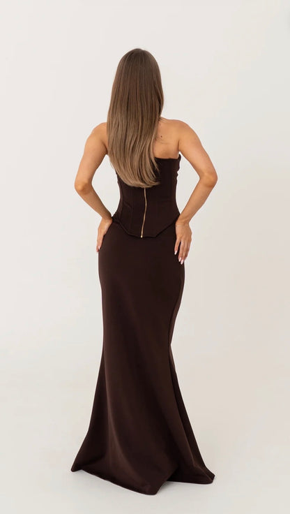 Louie Gown - Brown