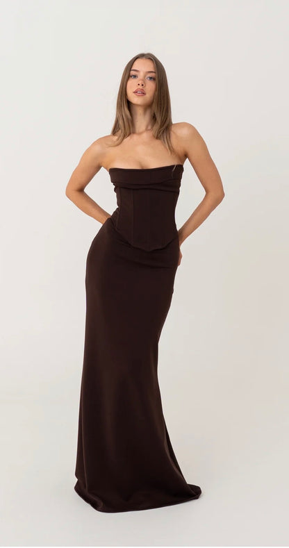 Louie Gown - Brown