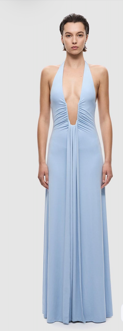 Jennifer Cupro Dress - Skywriting Blue