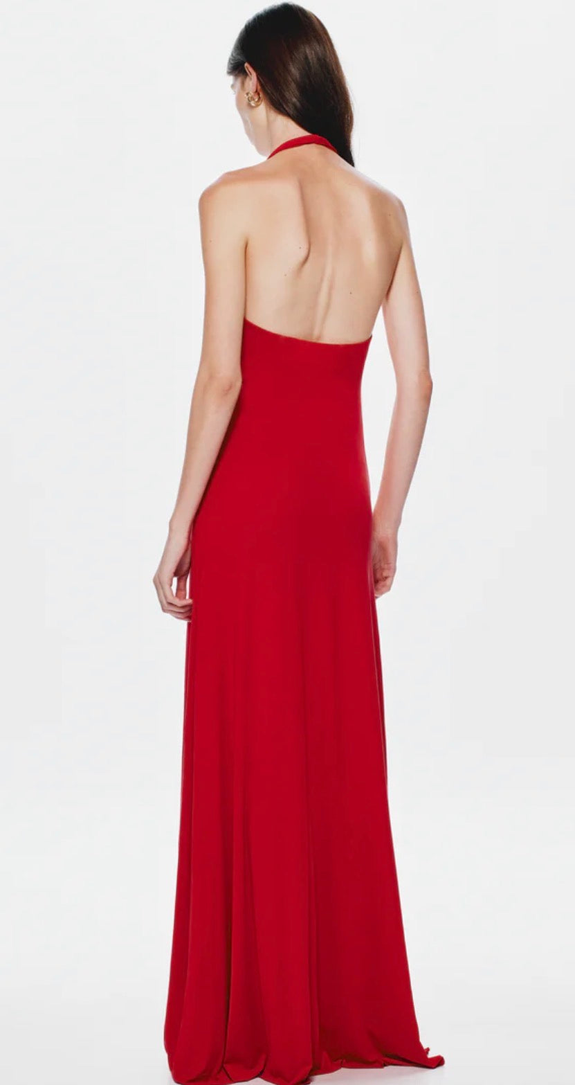 Jennifer Cupro Dress - Red