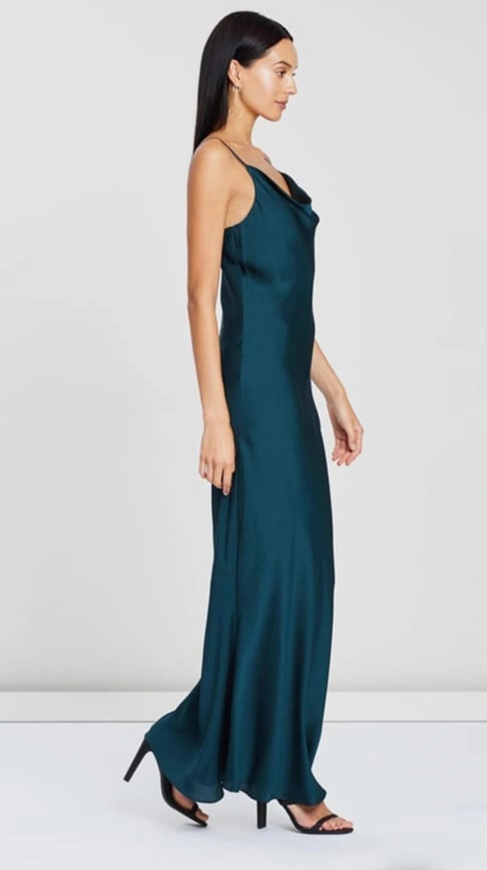 Shona Joy - Luxe Bias Cowl Slip Dress Emerald The Social Wardrobe Shona Joy - Luxe Bias Cowl Slip Dress Emerald The Social Wardrobe