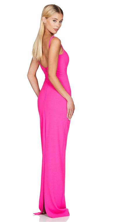 Nookie Bailry Gown Neon Pink rear view
