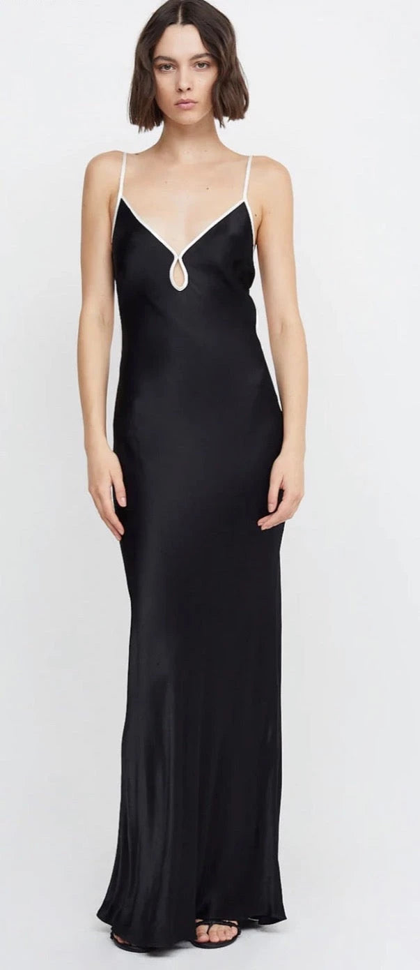 Bec and bridge black silk dress best sale