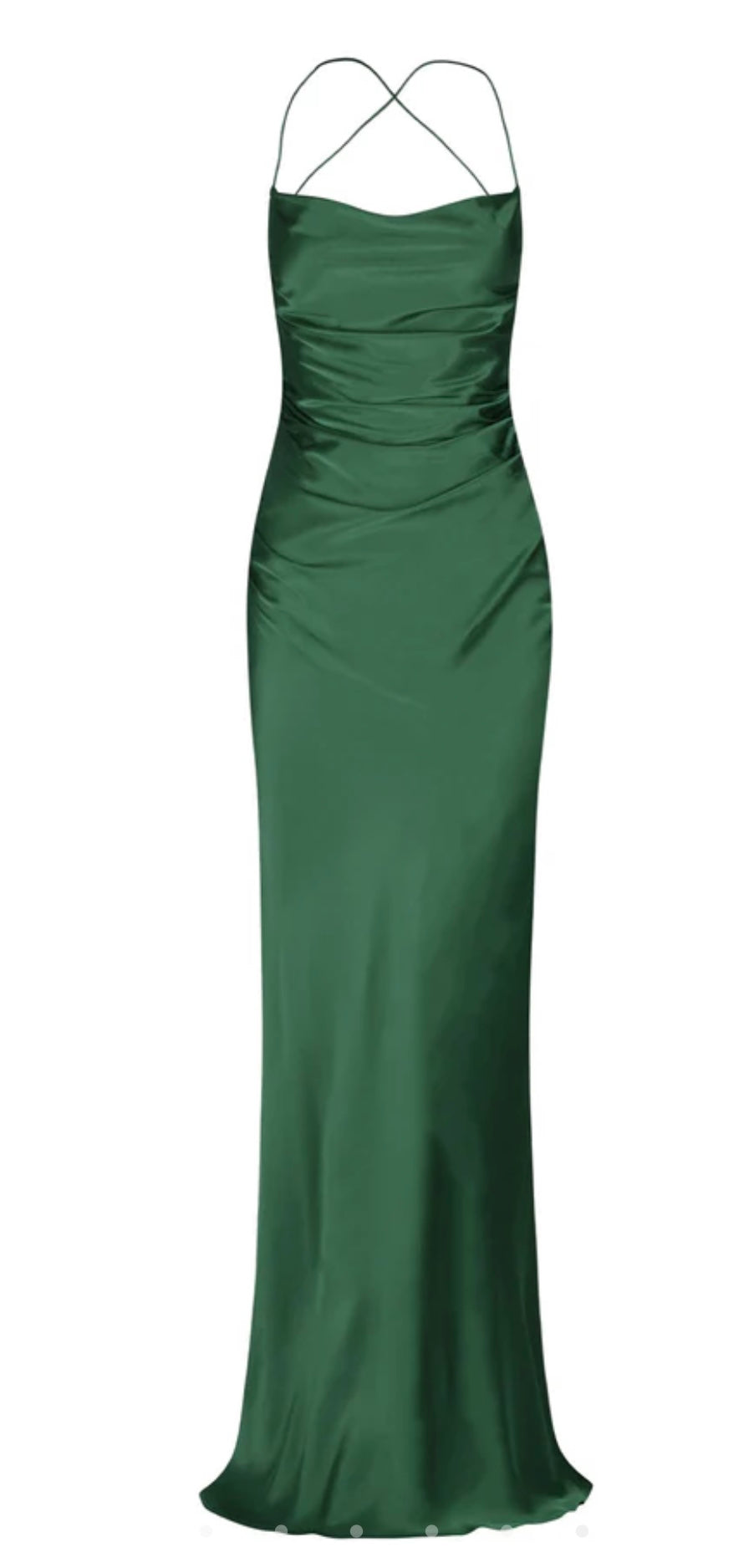 Shona Joy Angelica Maxi Dress in Basil Green front view on white background